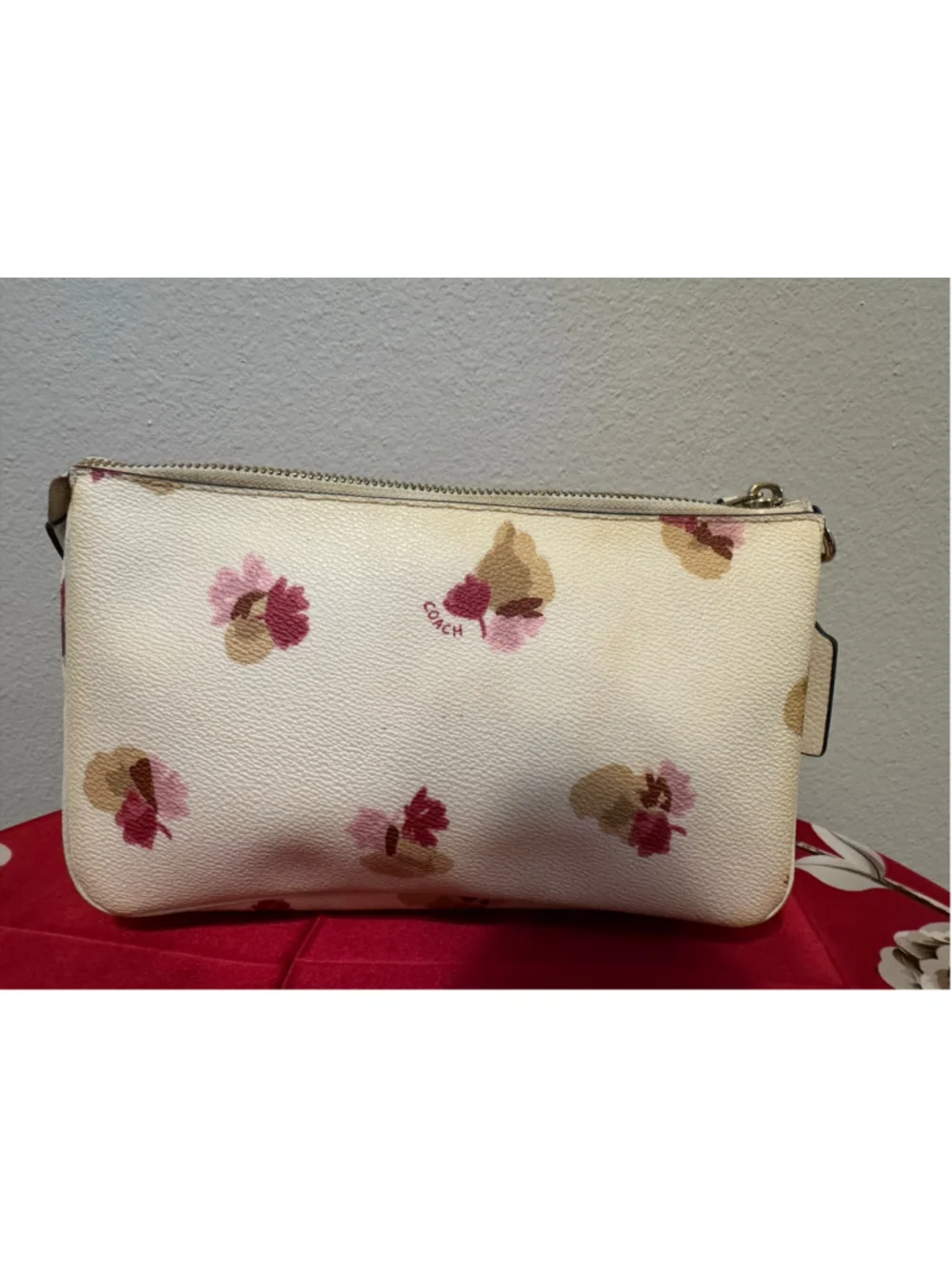 Coach Floral chain clutch / purse